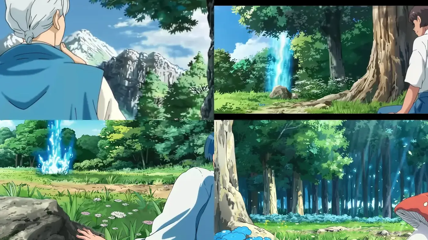 Whimsical and Lush Nature Scenes with a Touch of Magic - Midjourney sref style