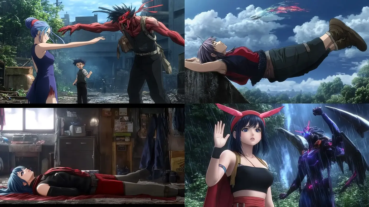 Ethereal Anime Dreamscape: A Fusion of Digital Art and Anime Aesthetics - Midjourney sref style