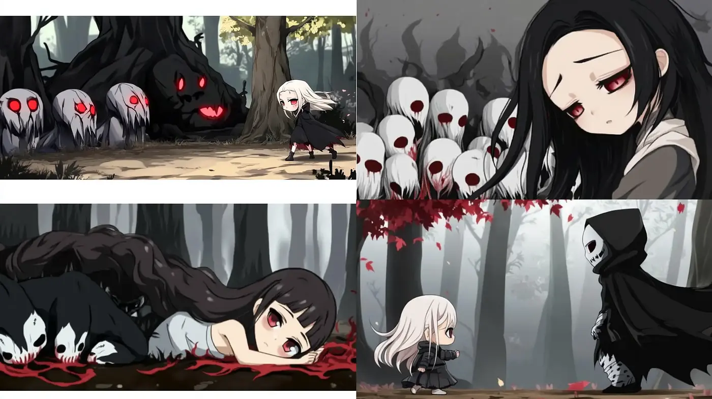 Eerie Anime Envisioned: A Consistent Stylistic Approach to Mood and Texture - Midjourney sref style