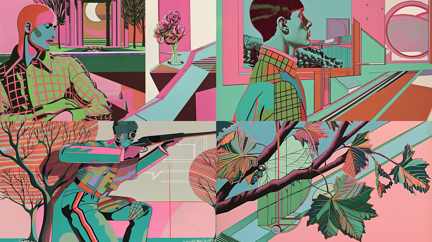 Synthetic Pastel Dreamscape: A Homogeny of Retro-Futurism and Geometric Consistency - Midjourney sref style