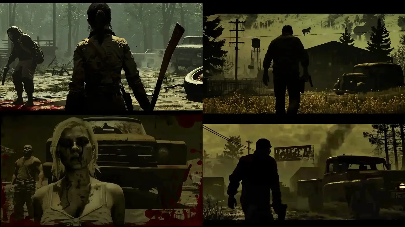 Sombre Apocalypse: A Cinematic Interpretation of Desolation and Survival - Midjourney sref style