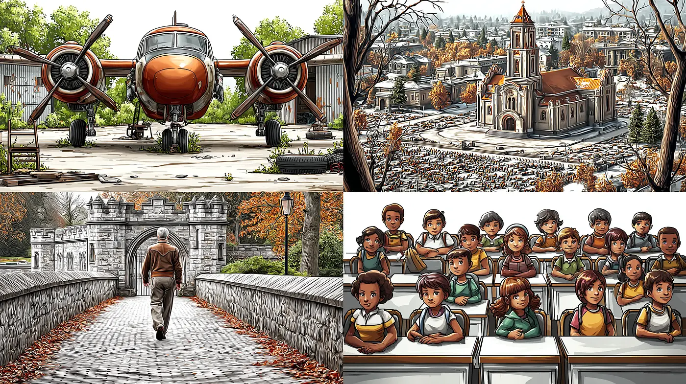 Cinematic Illustrative Style with Warm, Nostalgic Undertones - Midjourney sref style