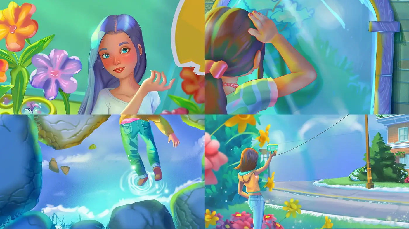 Luminous Enchanted Realism with a Vivid Color Spectrum - Midjourney sref style