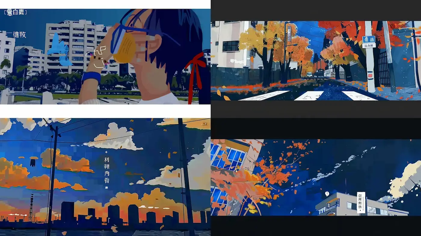 Dynamic urban landscapes with vibrant colors and impressionistic influences - Midjourney sref style