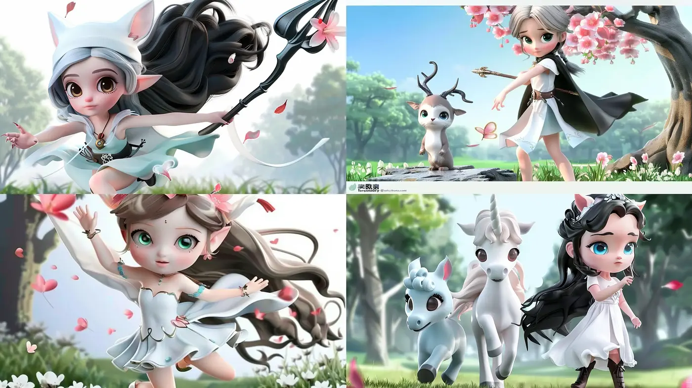 Enchanting Whimsical Animation Style with Pastel Storybook Environments - Midjourney sref style