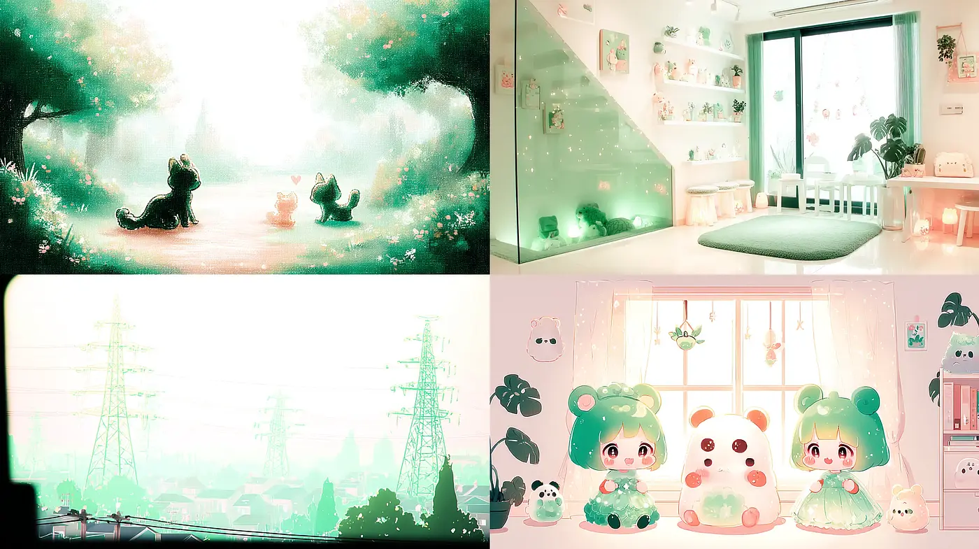 Charming and Whimsical Aesthetic with a Dreamy Quality - Midjourney sref style