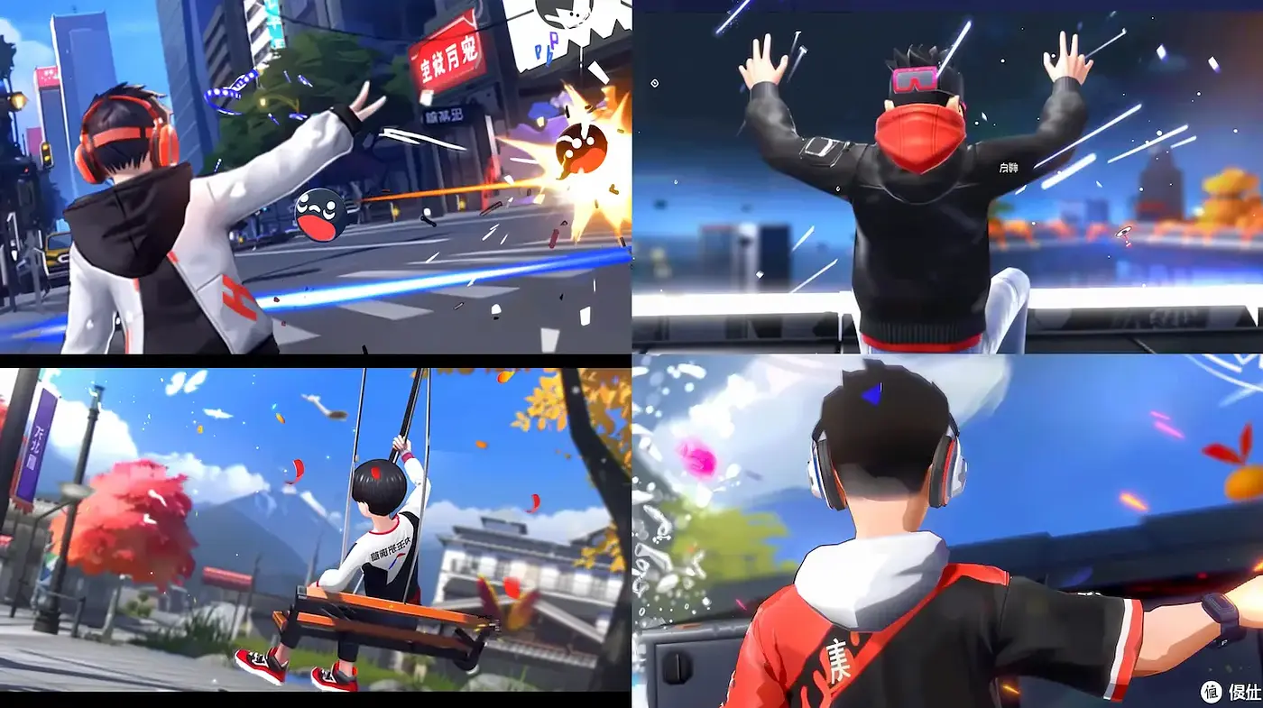 Dynamic and vibrant urban scenes with playful energy - Midjourney sref style