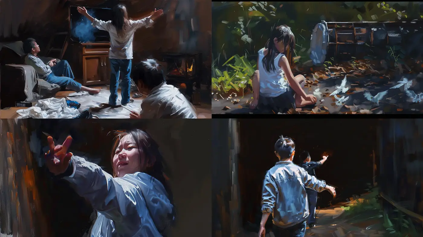 Refined Brushwork and Tonal Harmony in Figurative Compositions - Midjourney sref style