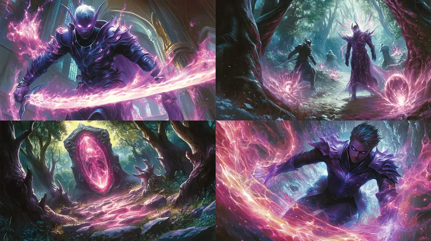 Mystical Chromatic Fantasy: An Ethereal Journey Through Vivid Lights and Shadows - Midjourney sref style