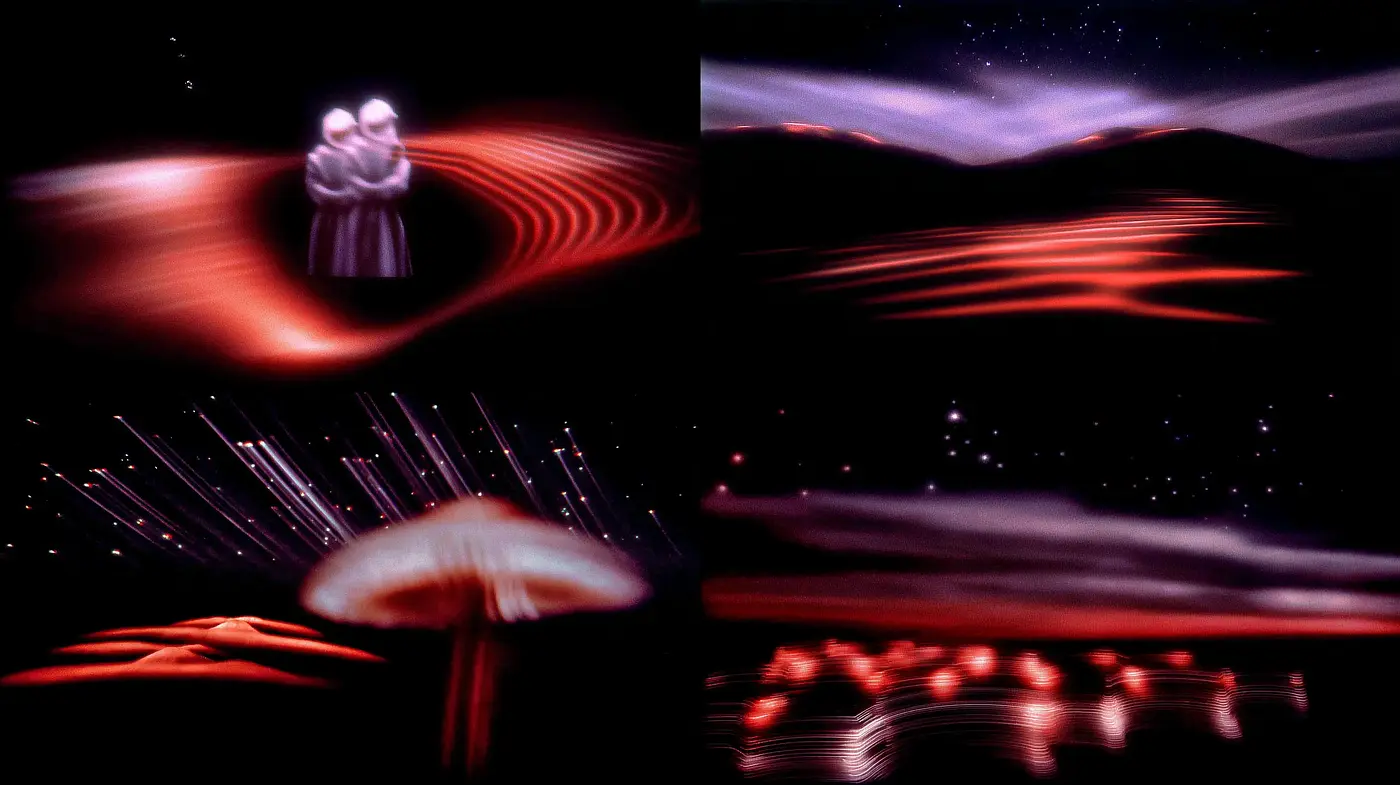 Ethereal and Vivid Cosmic Landscapes - Midjourney sref style