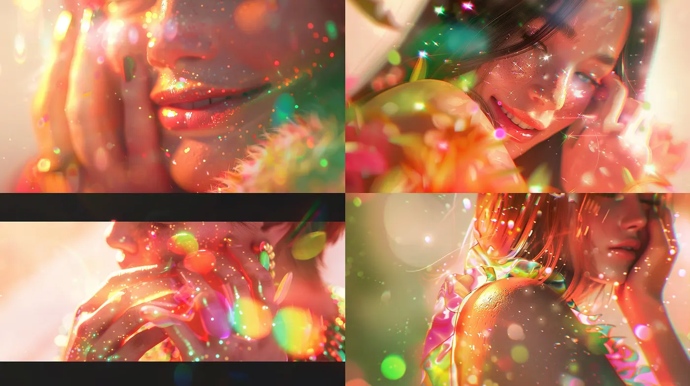 Ethereal Glow and Prismatic Hues: A Fusion of Photorealism with Fantasy Overtones - Midjourney sref style