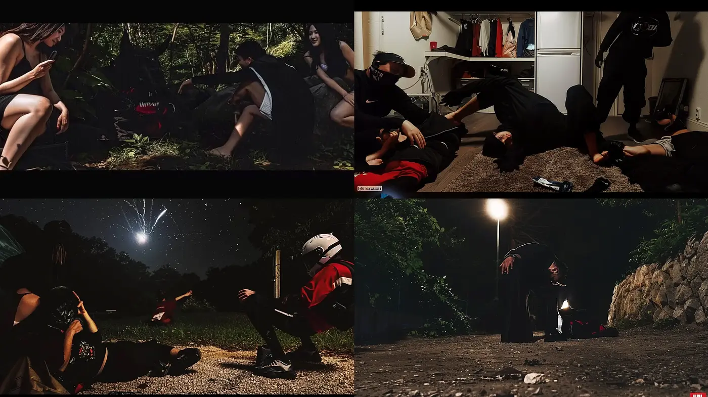 Nocturnal Elegance: A Cinematic Exploration in Chiaroscuro - Midjourney sref style