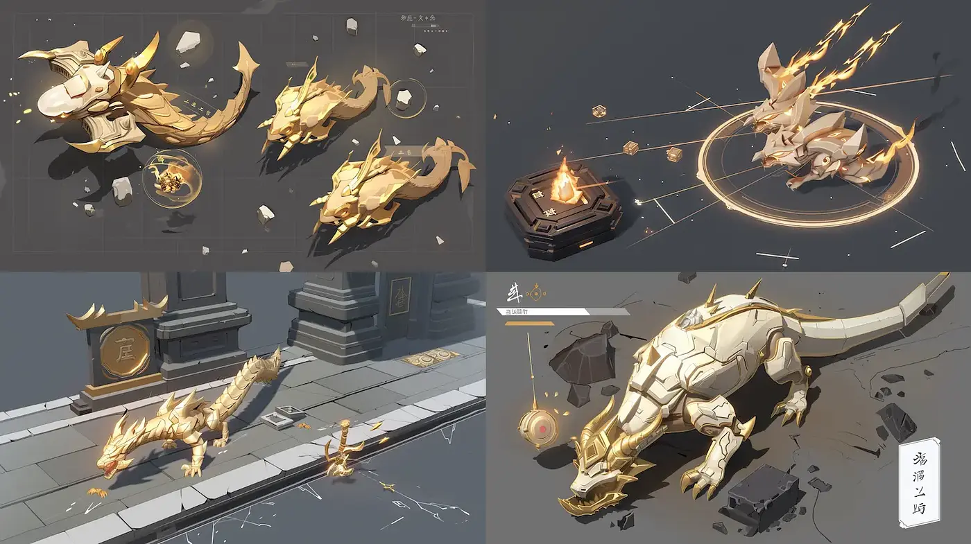 Dynamic and Ethereal Character Design with a Combination of Fantasy and Minimalism - Midjourney sref style