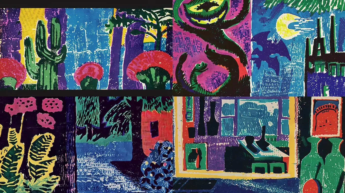Vibrant, Playful Expressionism with Bold Contrasts and Textured Depth - Midjourney sref style