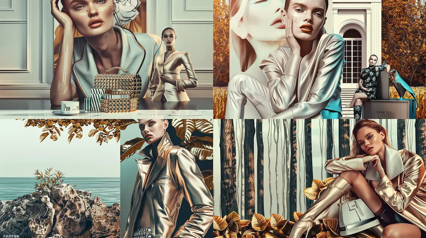 Stylized Elaborate Fashion Imagery with Strong Contrasts and Textural Depth - Midjourney sref style