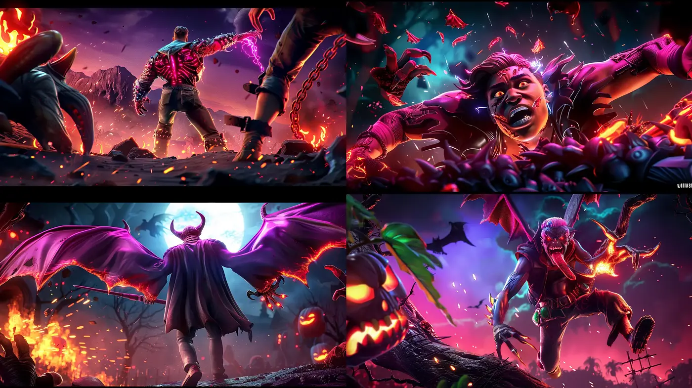 Dynamic Apocalyptic Fantasy with a Vibrant Digital Art Vibe - Midjourney sref style