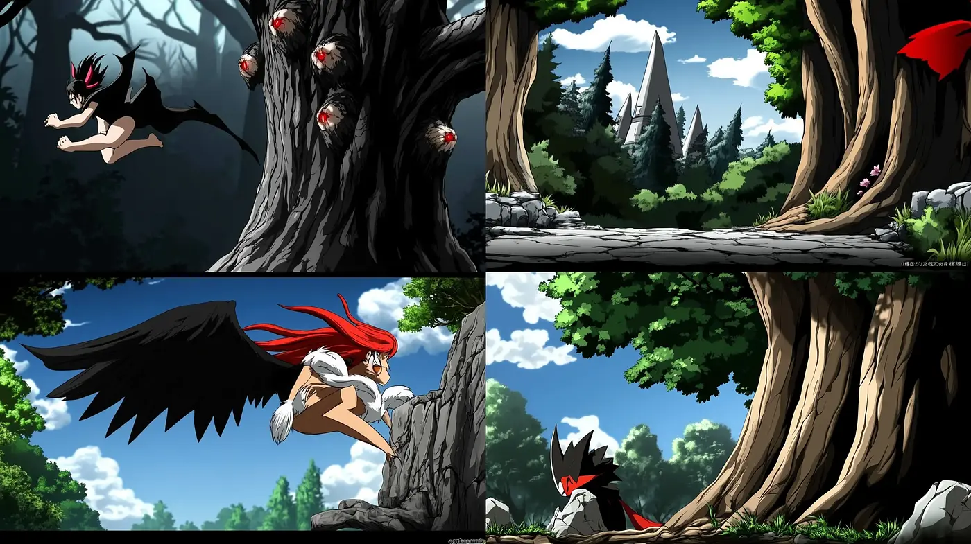 Ethereal Anime-Inspired Dreamscape with a Vivid Natural Palette - Midjourney sref style