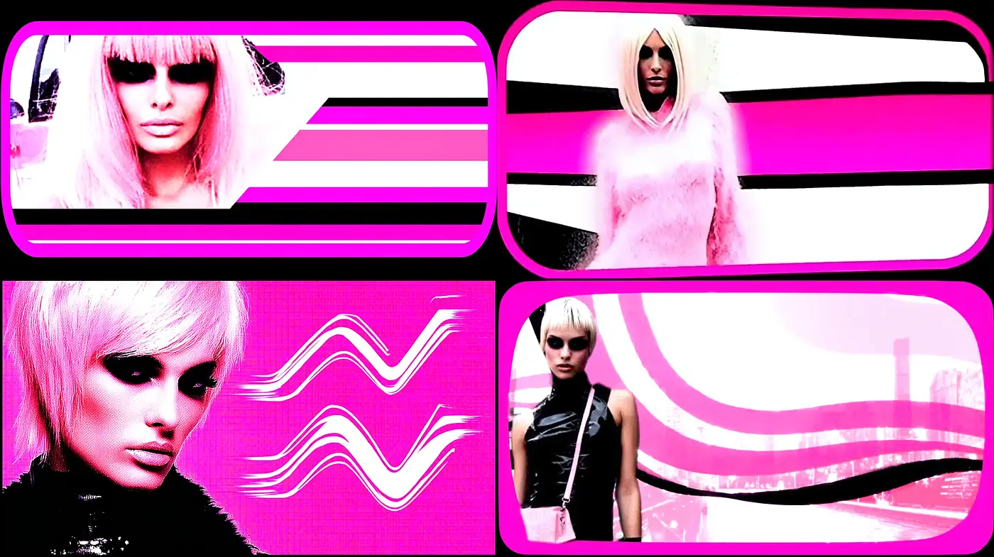 Futuristic Pop Art Aesthetic with Strong Graphic Elements - Midjourney sref style