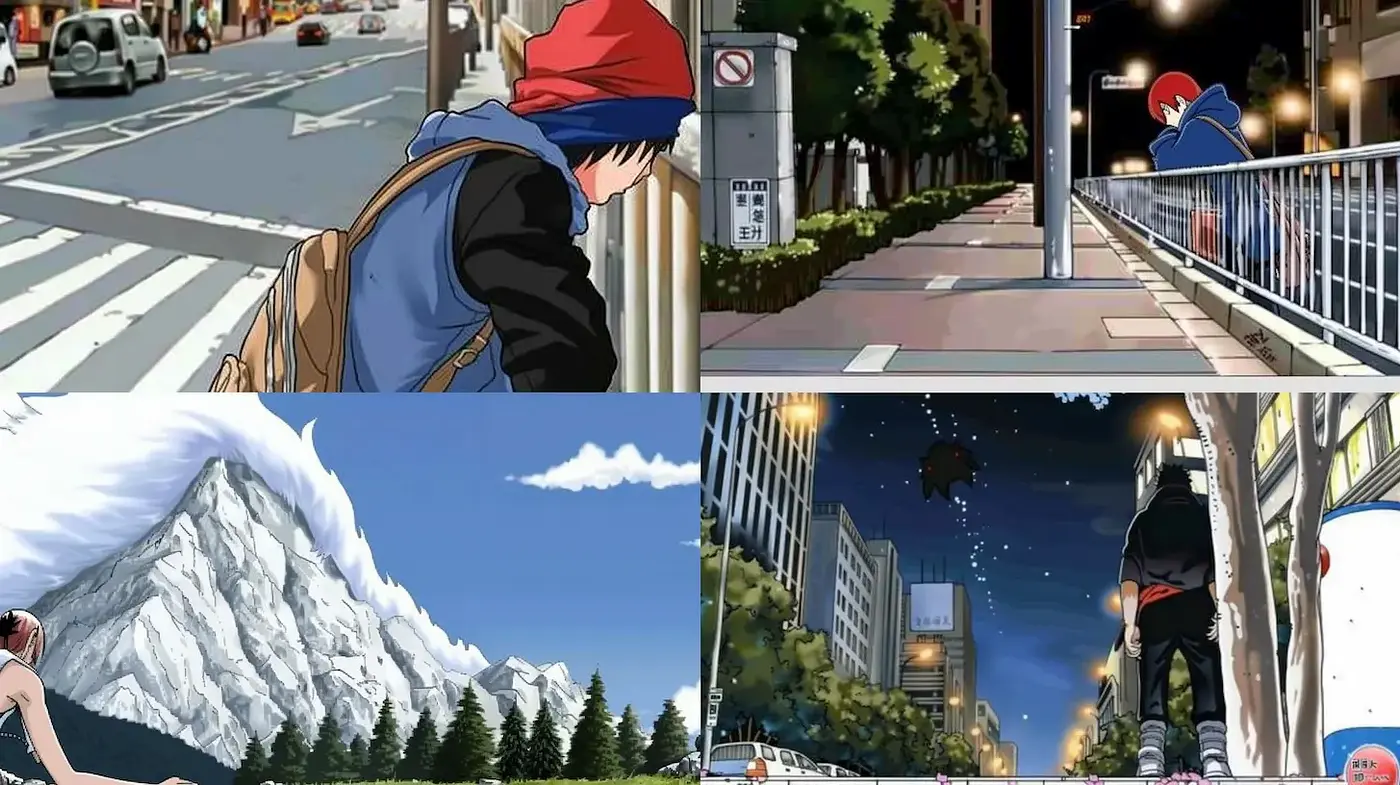 Dynamic Urban Aesthetic with a Blend of Nature and Modernity - Midjourney sref style
