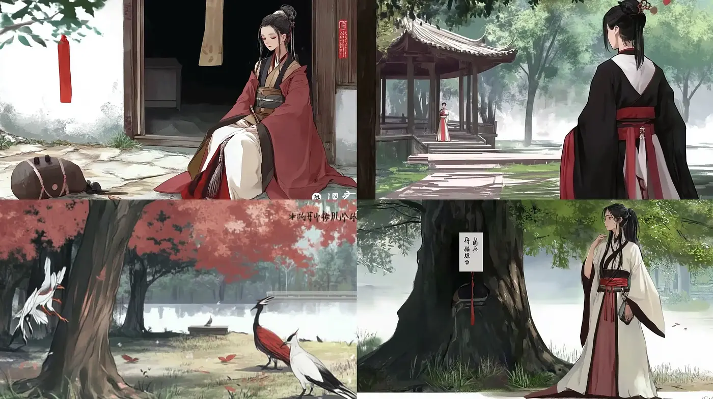 Ethereal Elegance: A Fusion of Traditional Asian Aesthetics with Contemporary Artistic Flair - Midjourney sref style