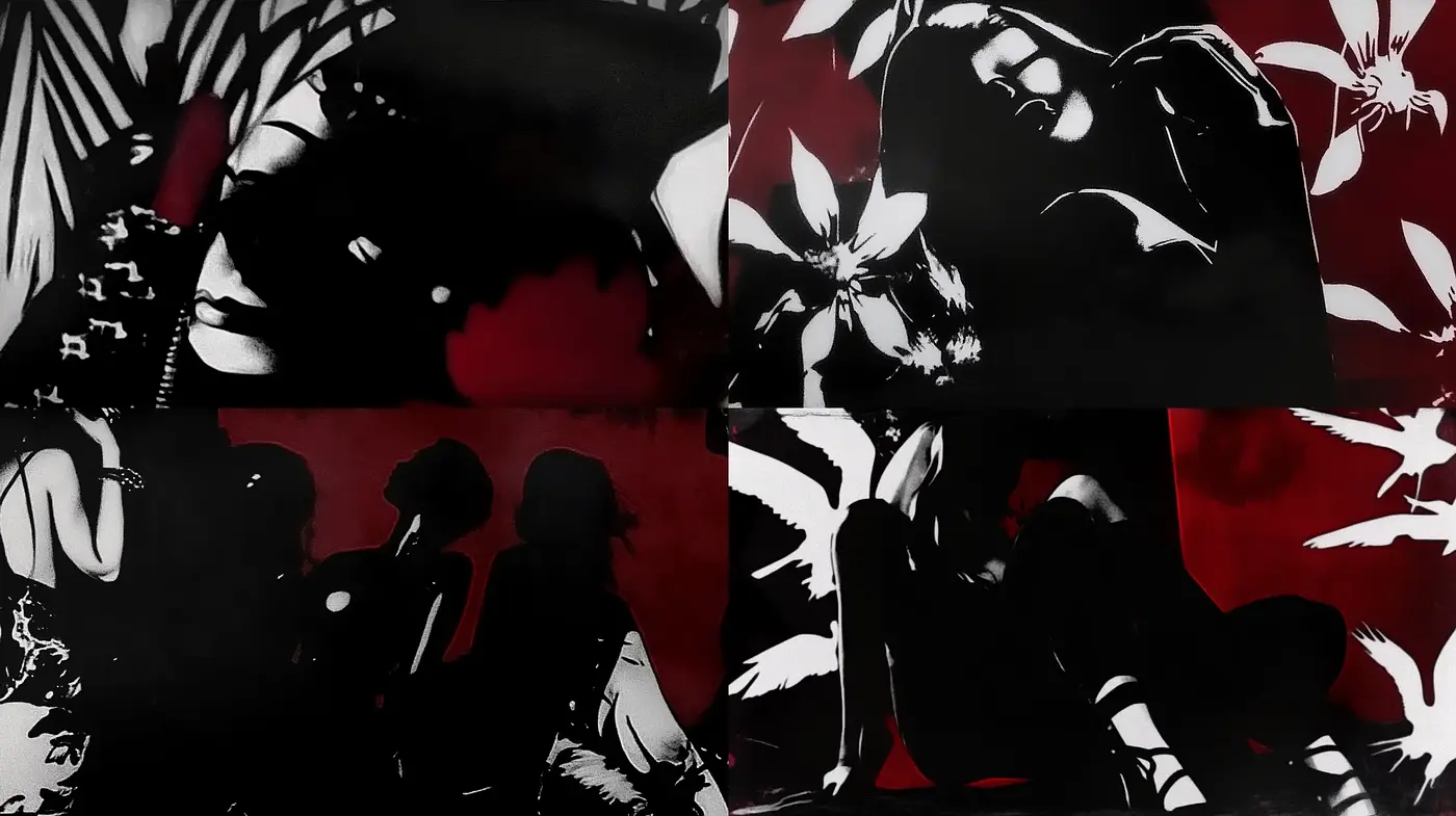 Abstract Noir Contrast: A Study in Shadow and Silhouette - Midjourney sref style