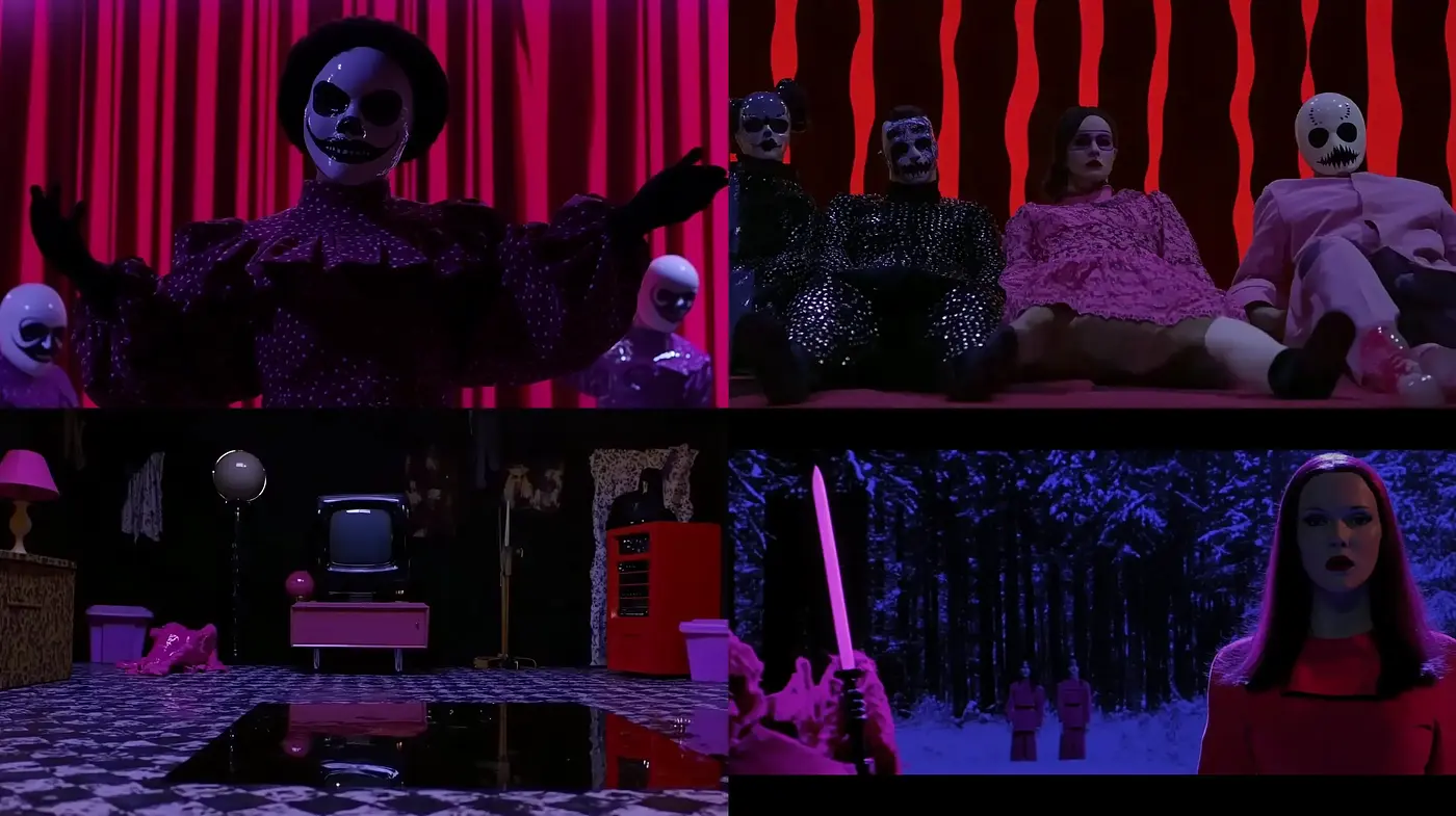 Eccentric Fusion of Surrealism and Modern Horror Aesthetics - Midjourney sref style
