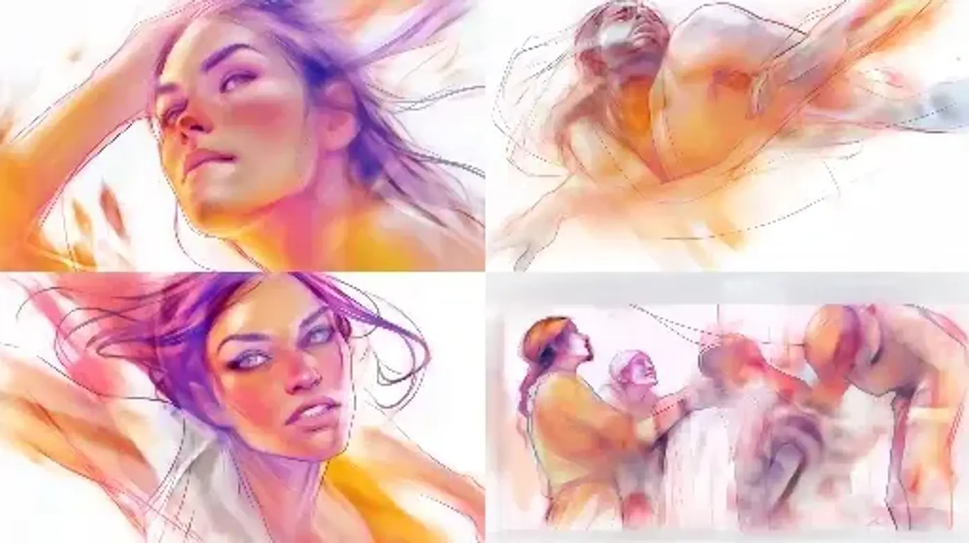 Ethereal Essence in Pastel Hues - A Consistently Stylized Artistic Vision - Midjourney sref style
