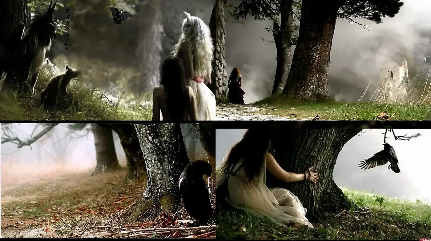 Ethereal and Enigmatic Forest Scenes with an Element of Surrealism - Midjourney sref style