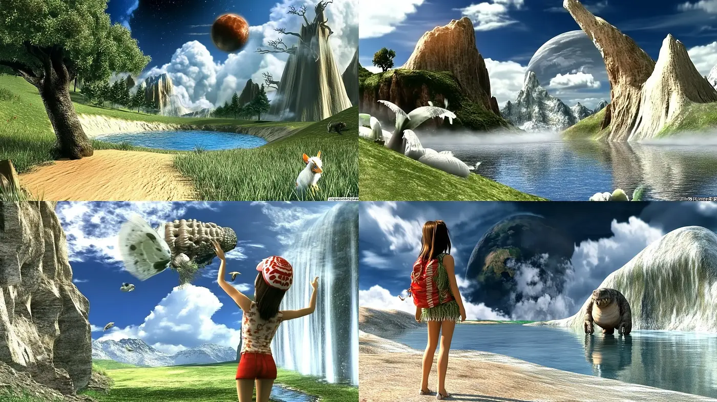 Surreal Dreamscapes with Ethereal Vistas - Midjourney sref style