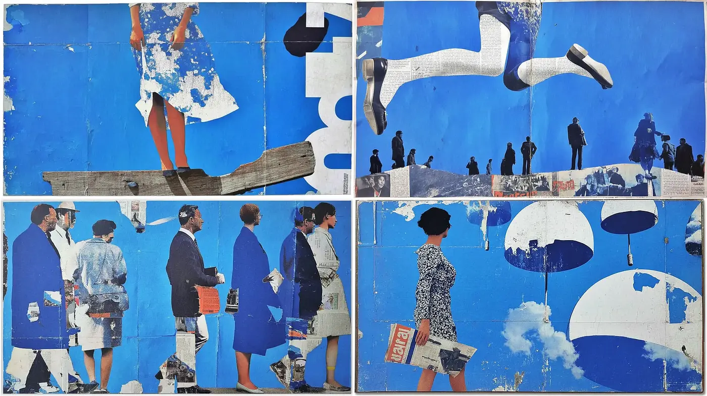 Modernist Aesthetic with a Vintage Touch Depicting Urban Life - Midjourney sref style