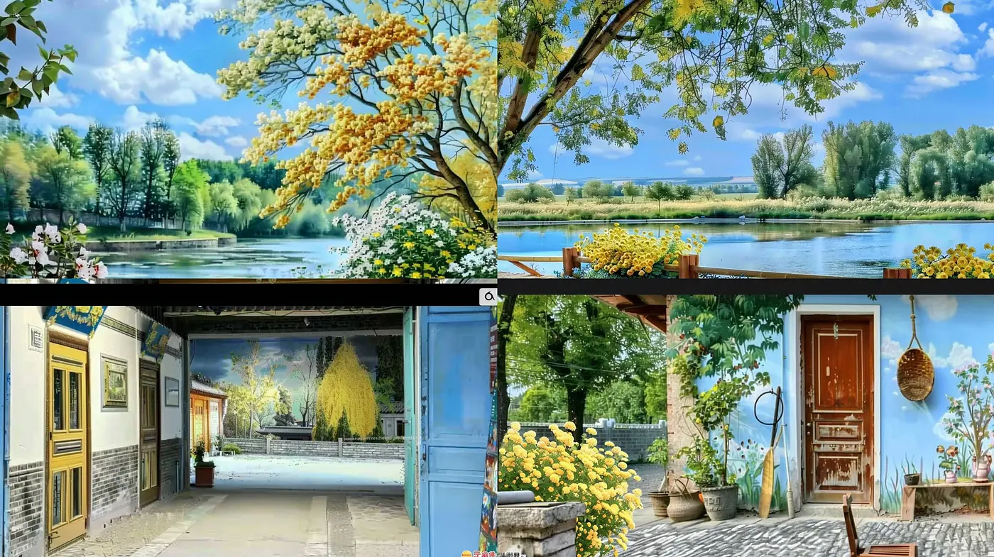 Ethereal Visions of Idyllic Serenity: A Melding of Impressionist and Realist Inspirations with a Dreamlike Palette - Midjourney sref style