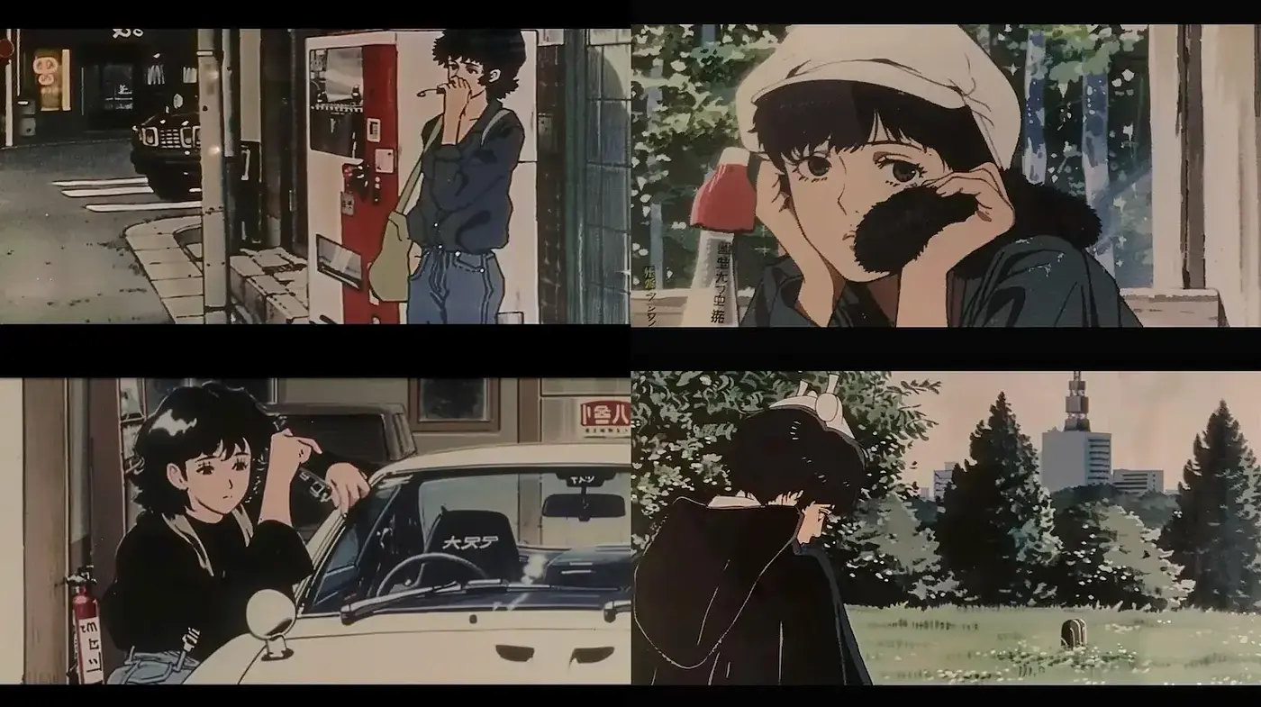 Stylized Urban Nostalgia with a Touch of Anime Aesthetic - Midjourney sref style