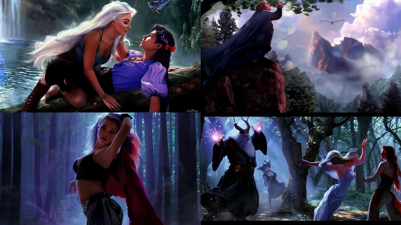 Enchanted Ethereal Artistry: A Tapestry of Dreamlike Fantasy Realms in Vibrant Hues - Midjourney sref style