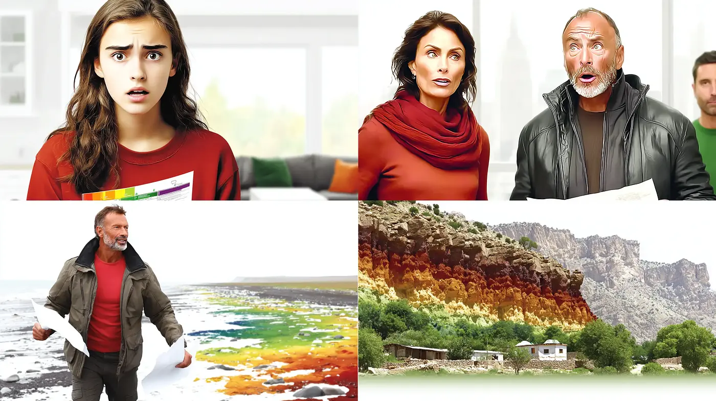 Dramatic realism with a touch of surrealism in human expressions and landscapes - Midjourney sref style