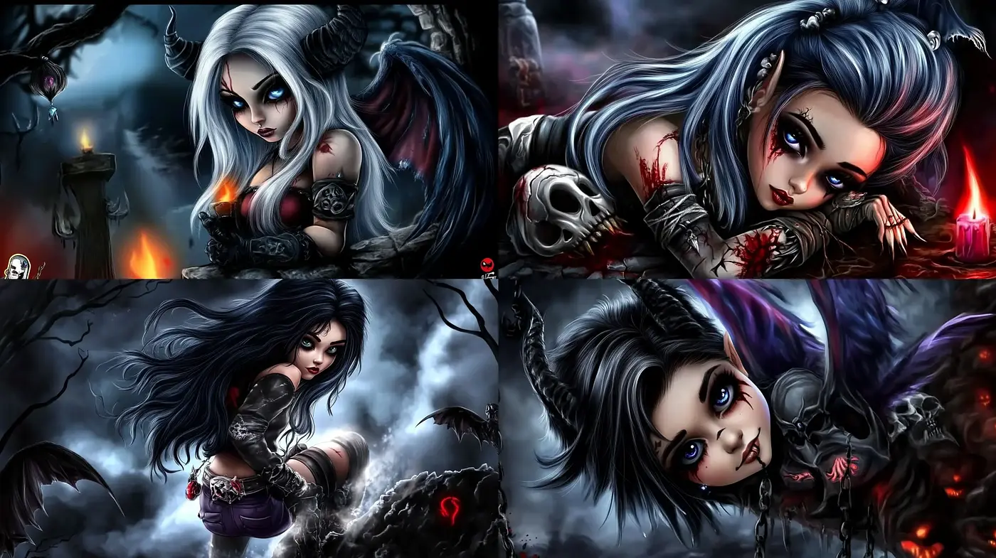 Gothic Fantasy with Ethereal Overtones - Midjourney sref style