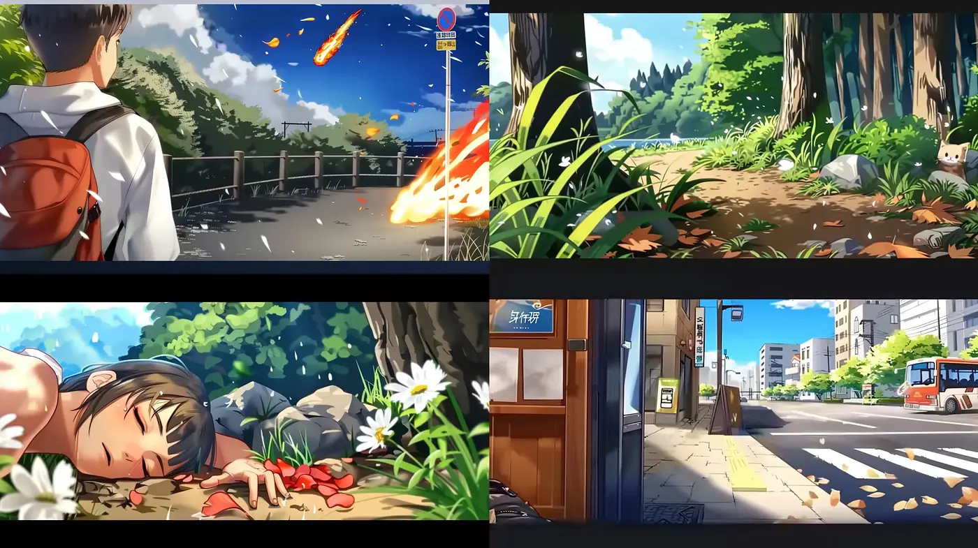 Lush Vivid Anime-Inspired Scenic Artistry - Midjourney sref style