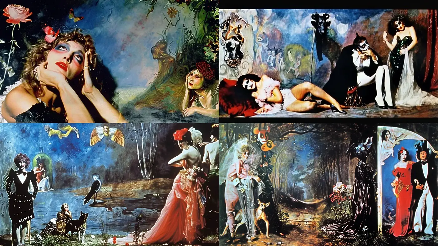 Enigmatic Elegance in Surrealist Dreamscapes - Midjourney sref style