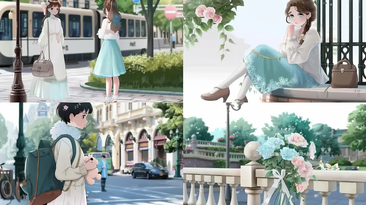 Charming Illustrative Style with a Touch of Nostalgia and Whimsy - Midjourney sref style