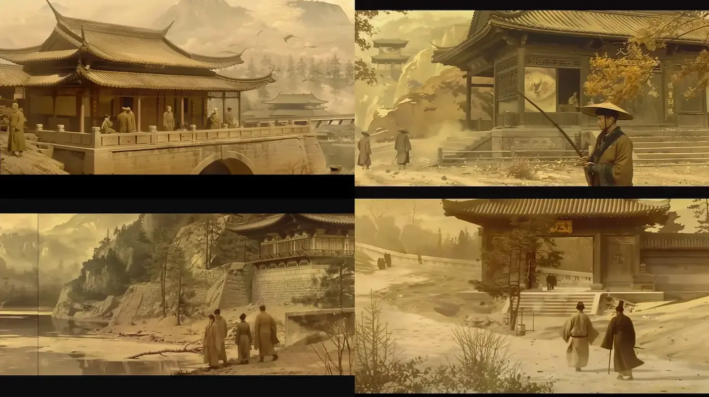 Serene and Atmospheric Eastern Landscape Aesthetics - Midjourney sref style