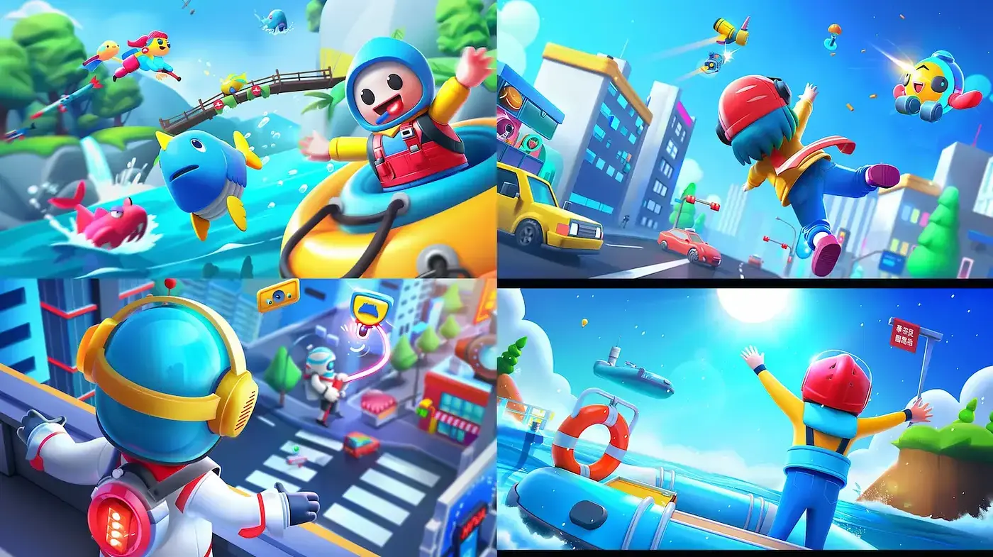 Vibrant and Whimsical Illustrative Style Evoking Playfulness - Midjourney sref style