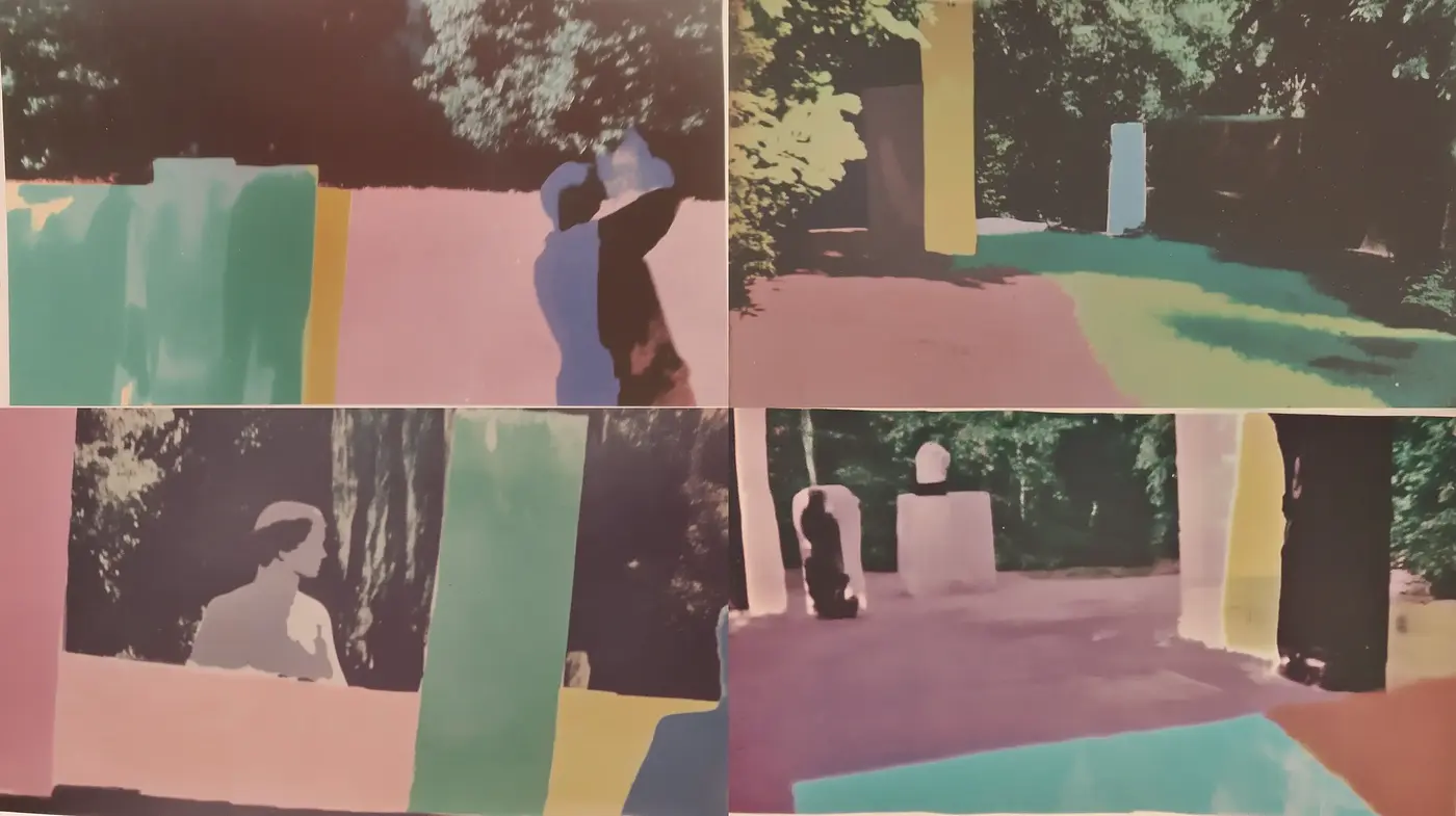 Contemporary Abstract Exploration in Pastel Tones - Midjourney sref style