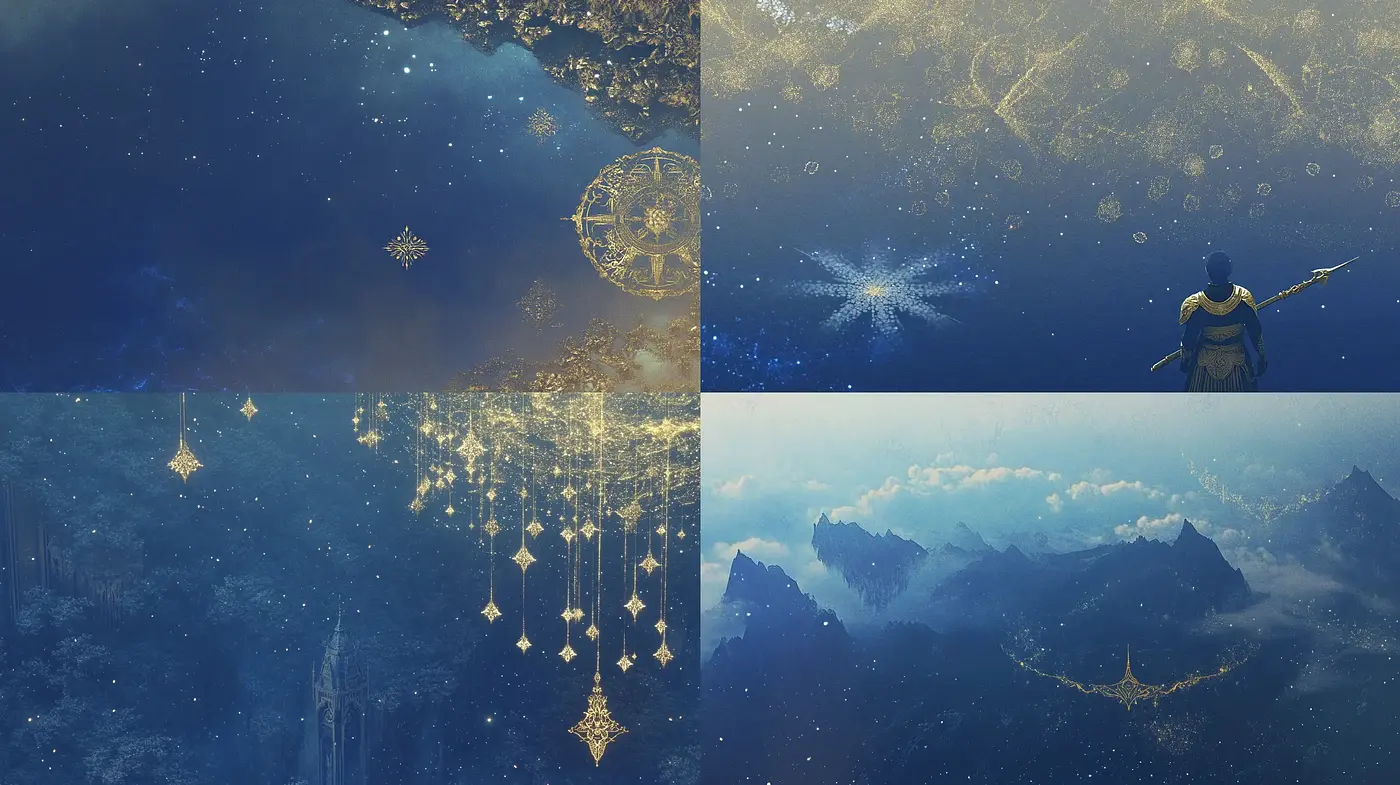 Celestial Elegance: An Odyssey Through Ethereal Dreamscapes - Midjourney sref style