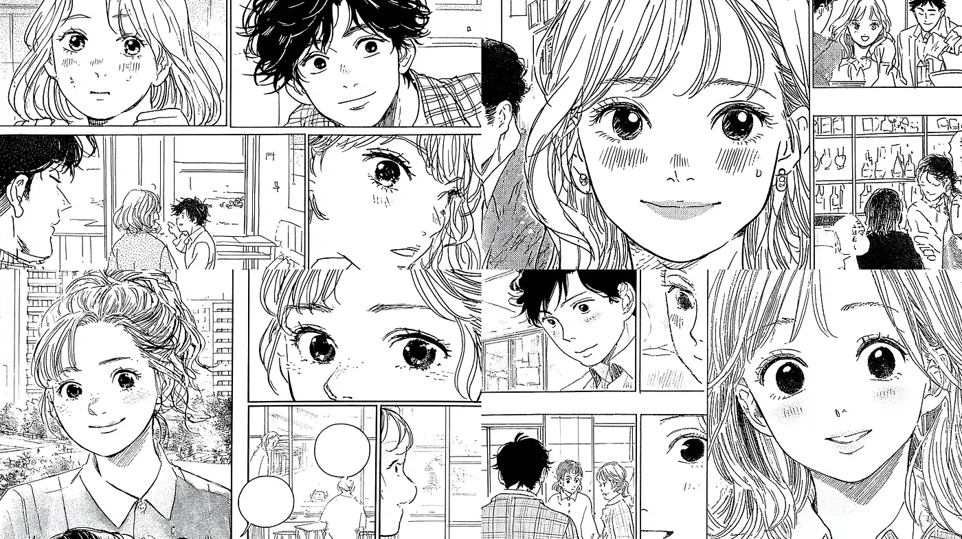 Delicate and Expressive Manga Aesthetic with Subtle Detailing - Midjourney sref style