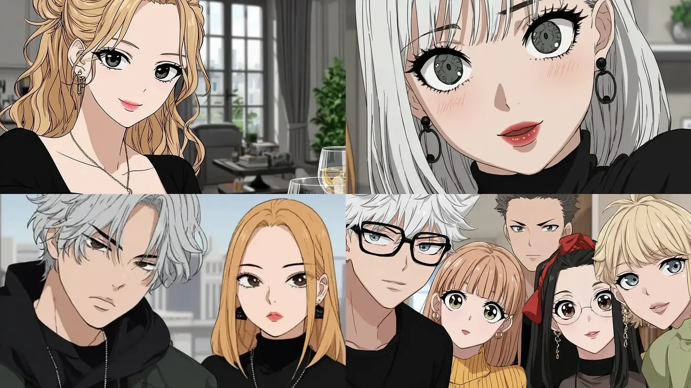 Stylized Contemporary Character Portraits with a Touch of Minimalism - Midjourney sref style