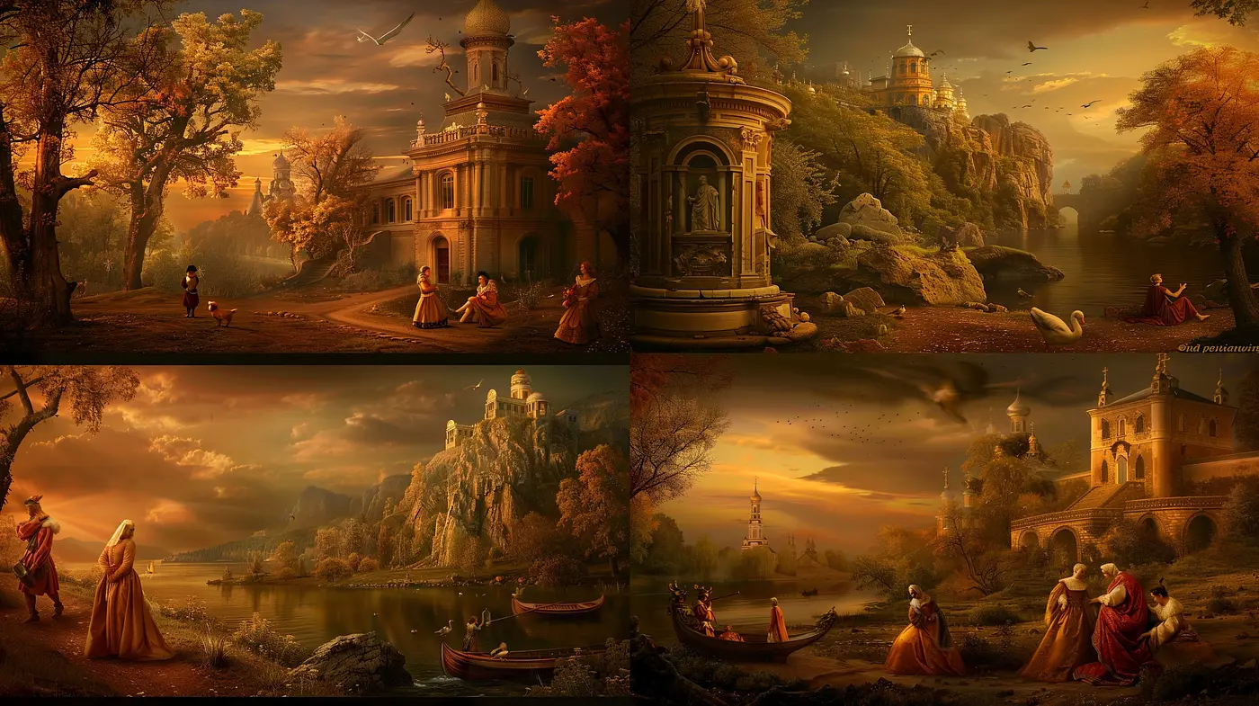 Ethereal Illumination: A Homage to the Warm Glow of Romanticism - Midjourney sref style