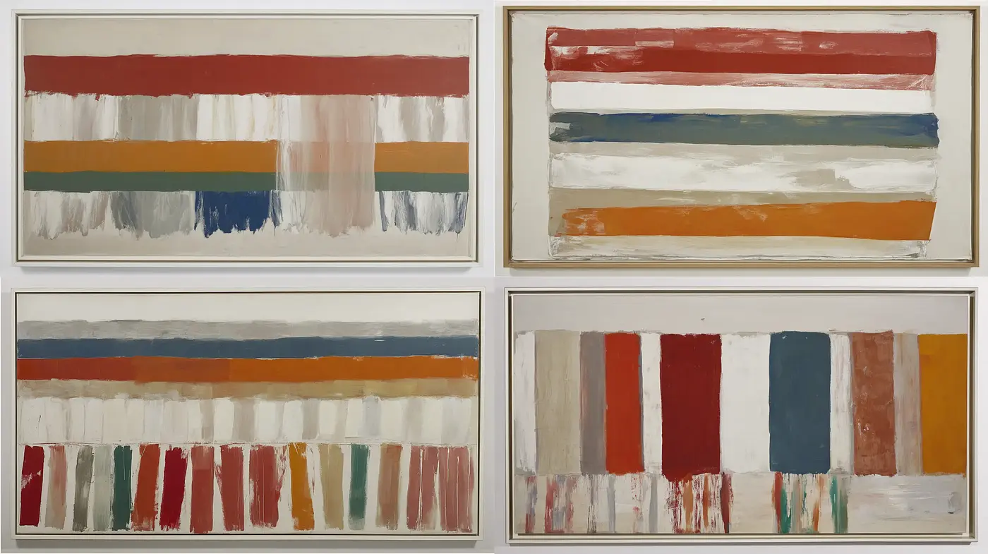 Abstract Expressionism with a Modern Minimalist Touch - Midjourney sref style
