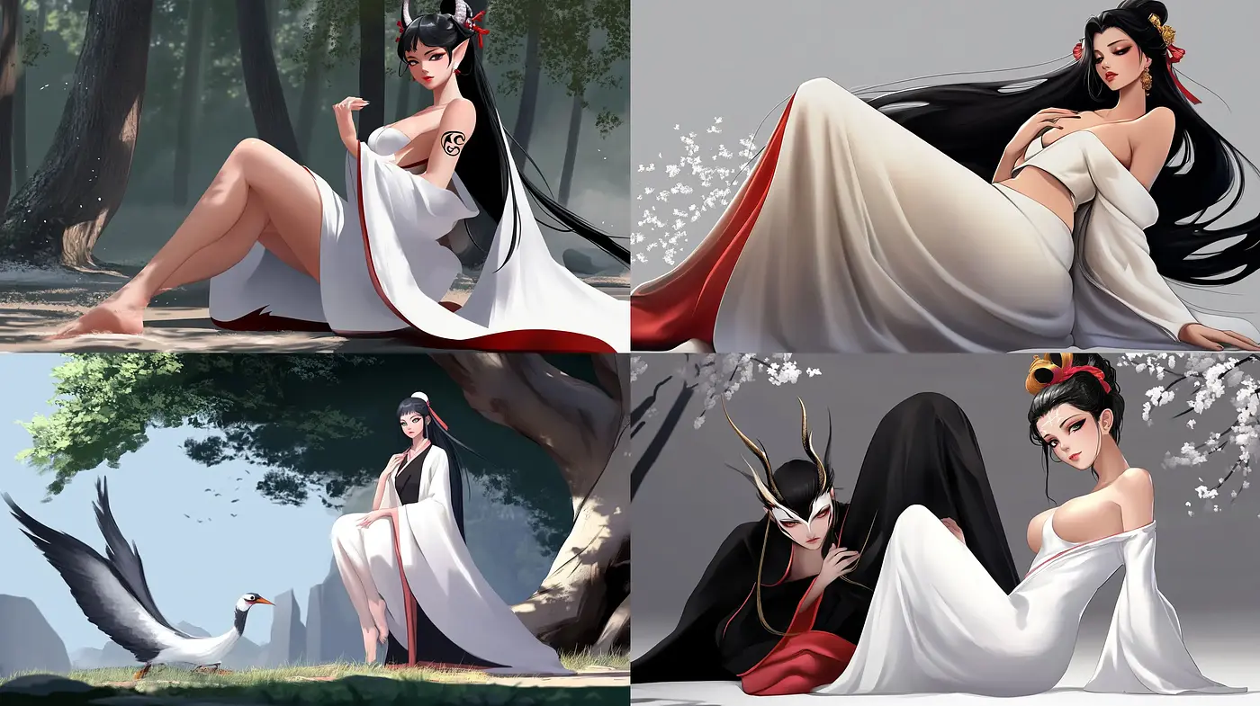 Ethereal Elegance in Digital Brushwork: A Homage to Modern Anime Aesthetics - Midjourney sref style