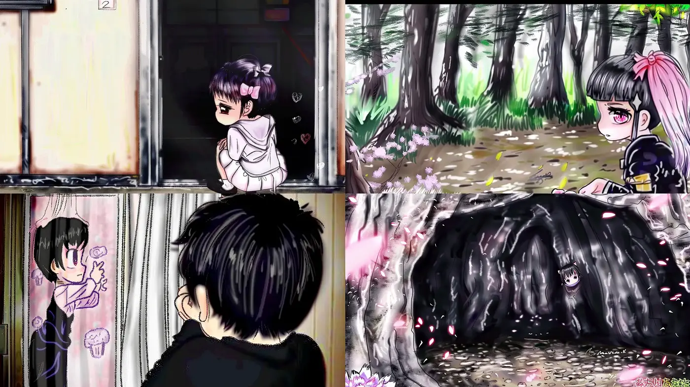 Whimsical Anime-Inspired Dreamscapes with Vibrant Pastel Touches - Midjourney sref style