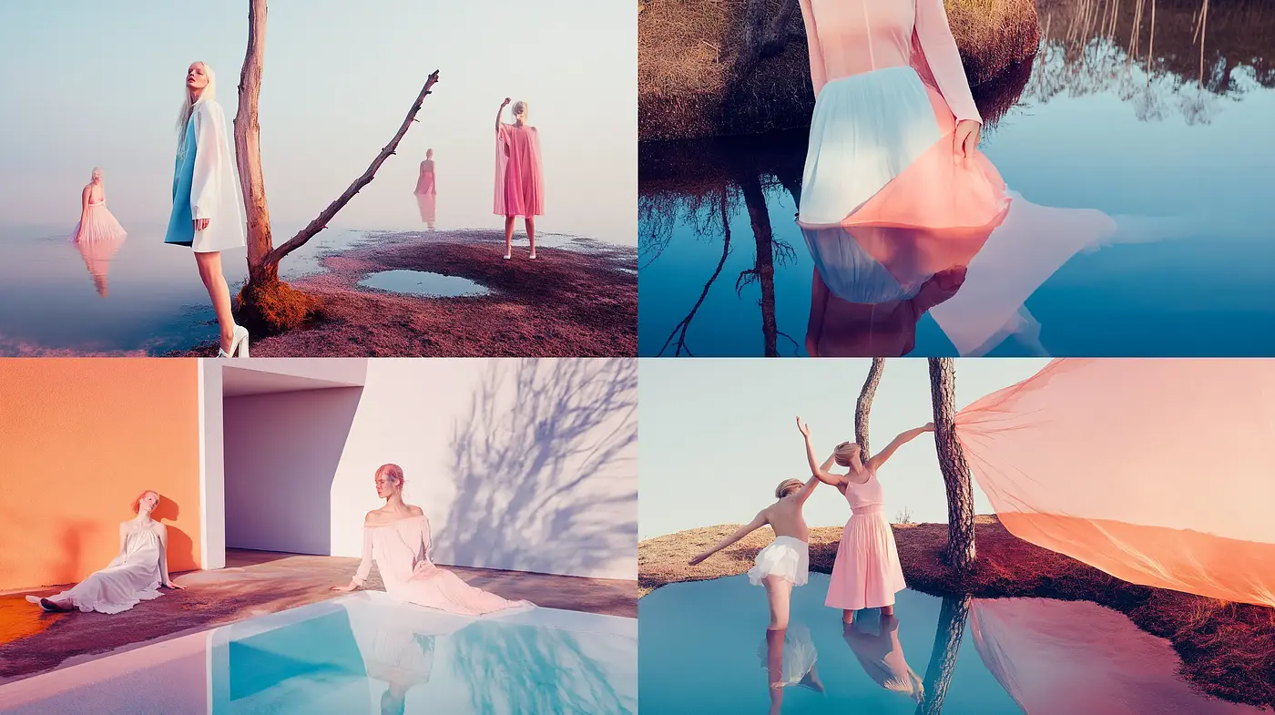 Ethereal Pastel Dreamscape Fusion - Midjourney sref style