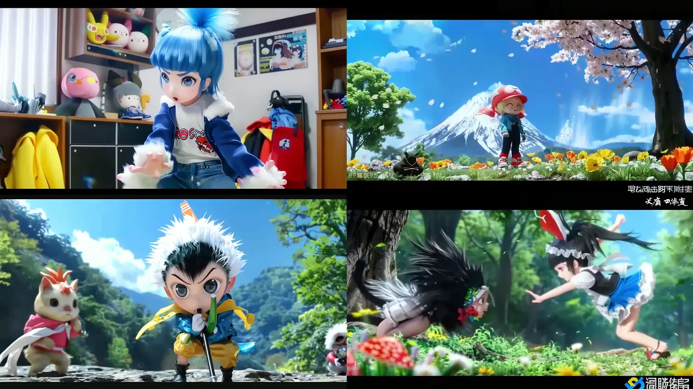 Lively Anime Adventure Palette with Nature-Infused Backdrops - Midjourney sref style
